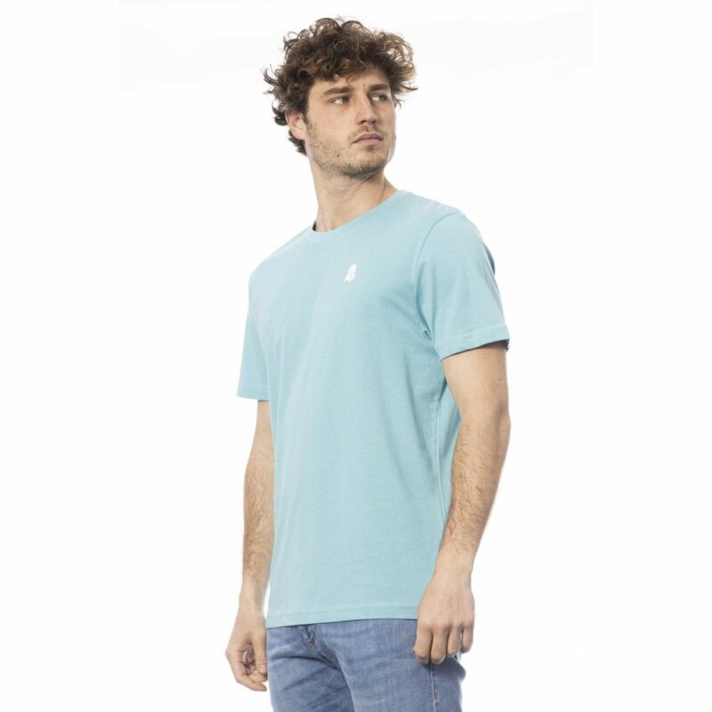 Invicta Light Blue Cotton Men T-Shirt - Image 2