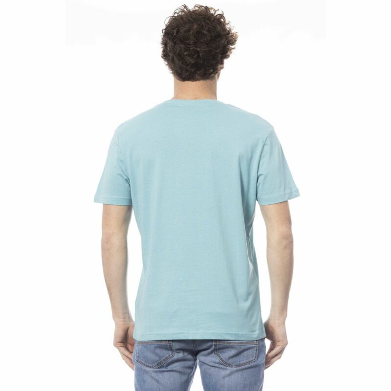 Invicta Light Blue Cotton Men T-Shirt - Image 3