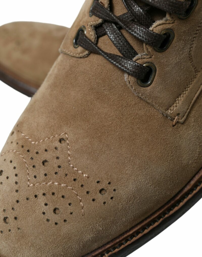 Dolce & Gabbana Elegant Leather Ankle Lace-Up Boots - Image 8