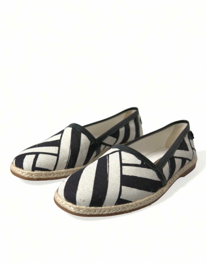 Dolce & Gabbana Chic Striped Canvas Espadrilles - Image 3