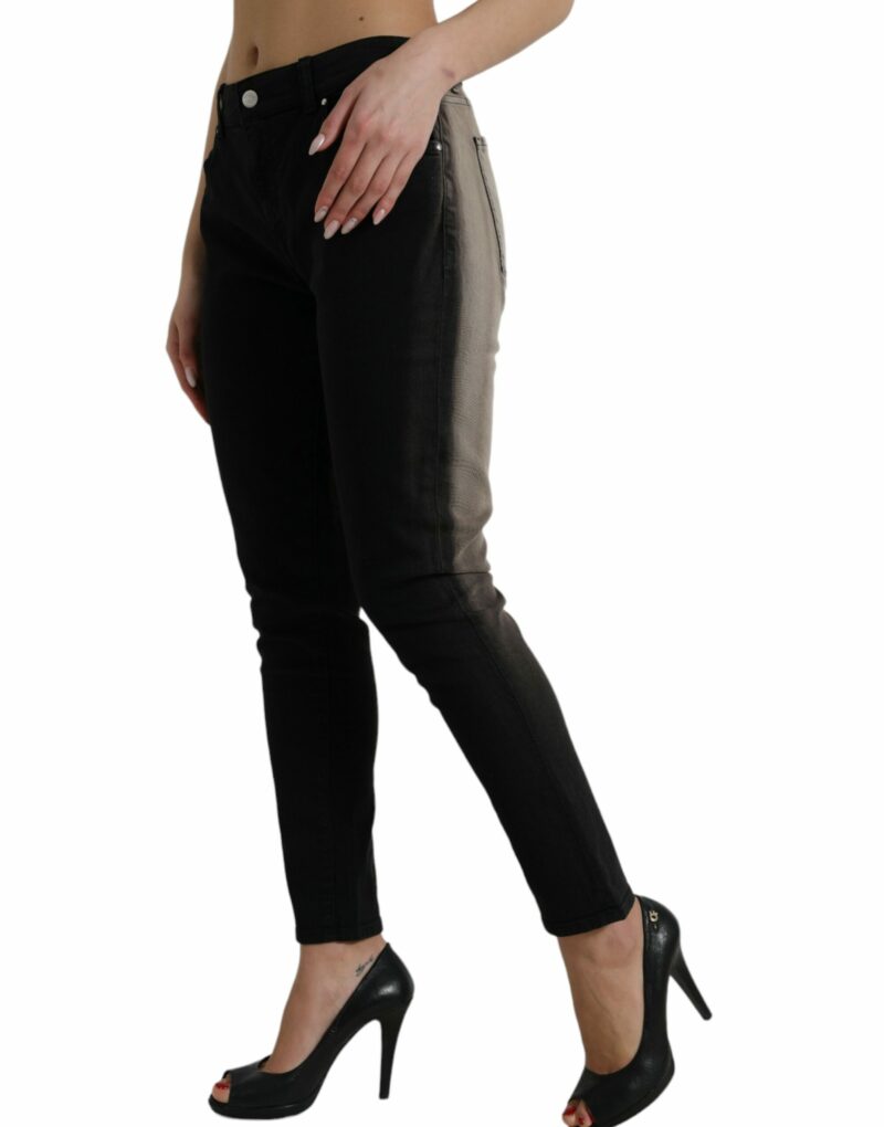 Dolce & Gabbana Elegant Mid-Waist Stretch Jeans - Image 2