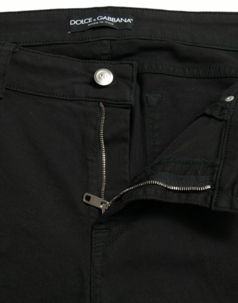 Dolce & Gabbana Elegant Mid-Waist Stretch Jeans - Image 6