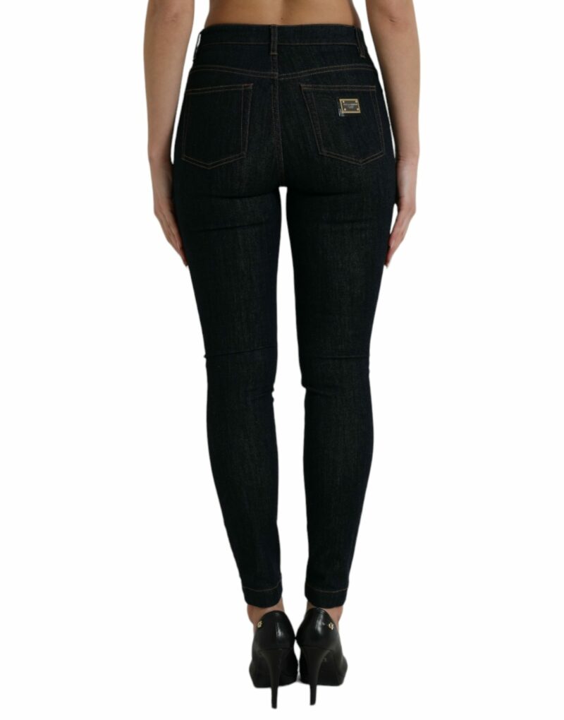 Dolce & Gabbana Sleek Mid-Waist Stretch Denim Jeans - Image 3