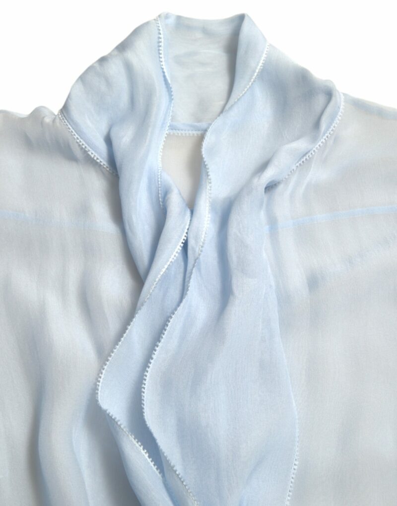 Dolce & Gabbana Elegant Silk Long Sleeve Blouse - Image 3