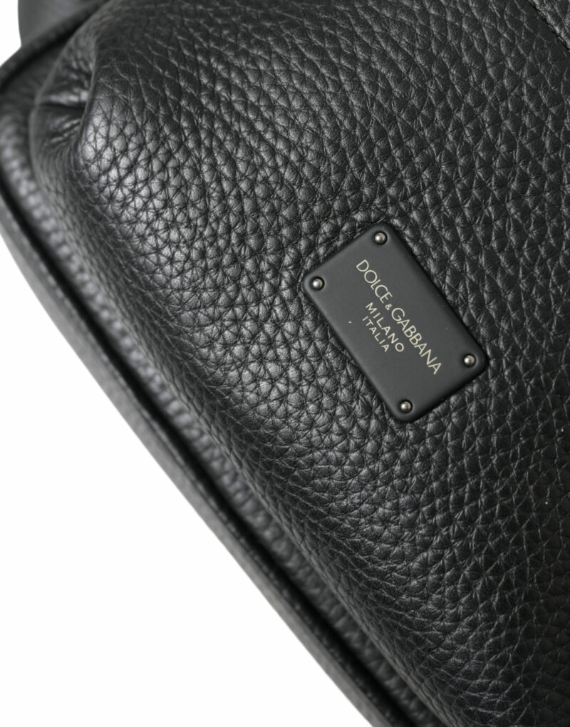 Dolce & Gabbana Chic Black Calf Leather Small Backpack - Image 5