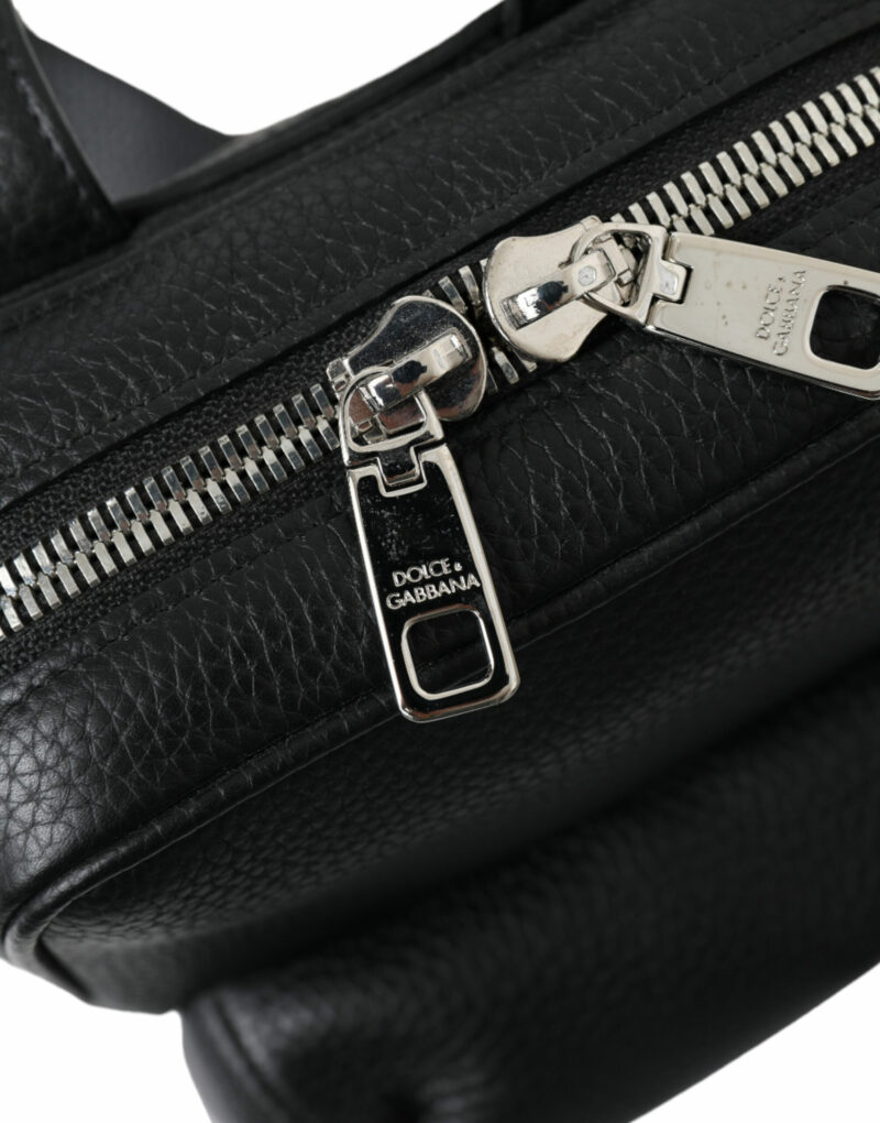 Dolce & Gabbana Chic Black Calf Leather Small Backpack - Image 6