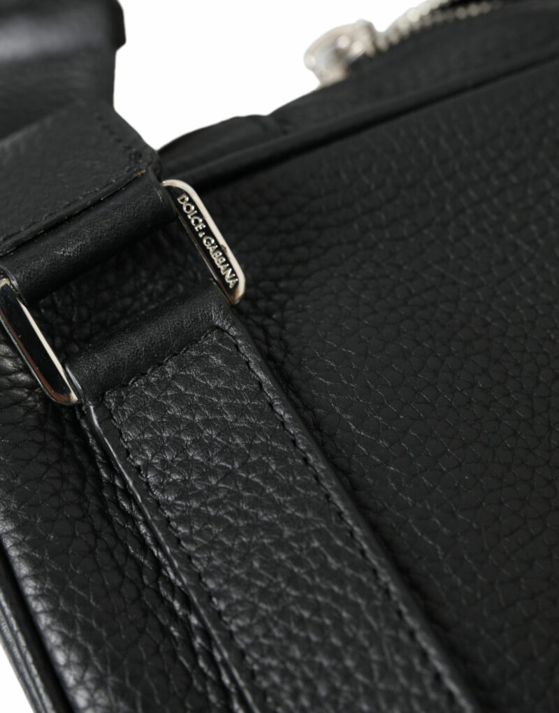 Dolce & Gabbana Chic Black Calf Leather Small Backpack - Image 8
