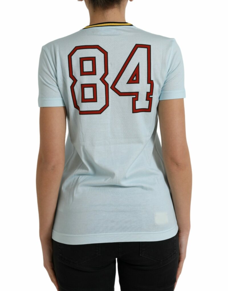 Dolce & Gabbana Elegant Light Blue Cotton T-Shirt - Image 3