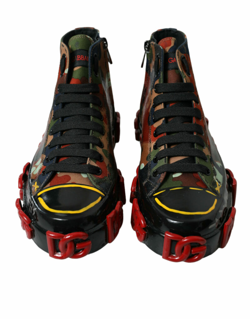 Dolce & Gabbana Multicolor High-Top Sneakers with Luxe Appeal - Image 2