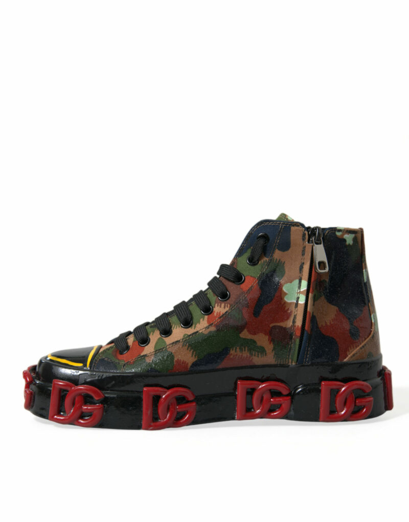 Dolce & Gabbana Multicolor High-Top Sneakers with Luxe Appeal - Image 5