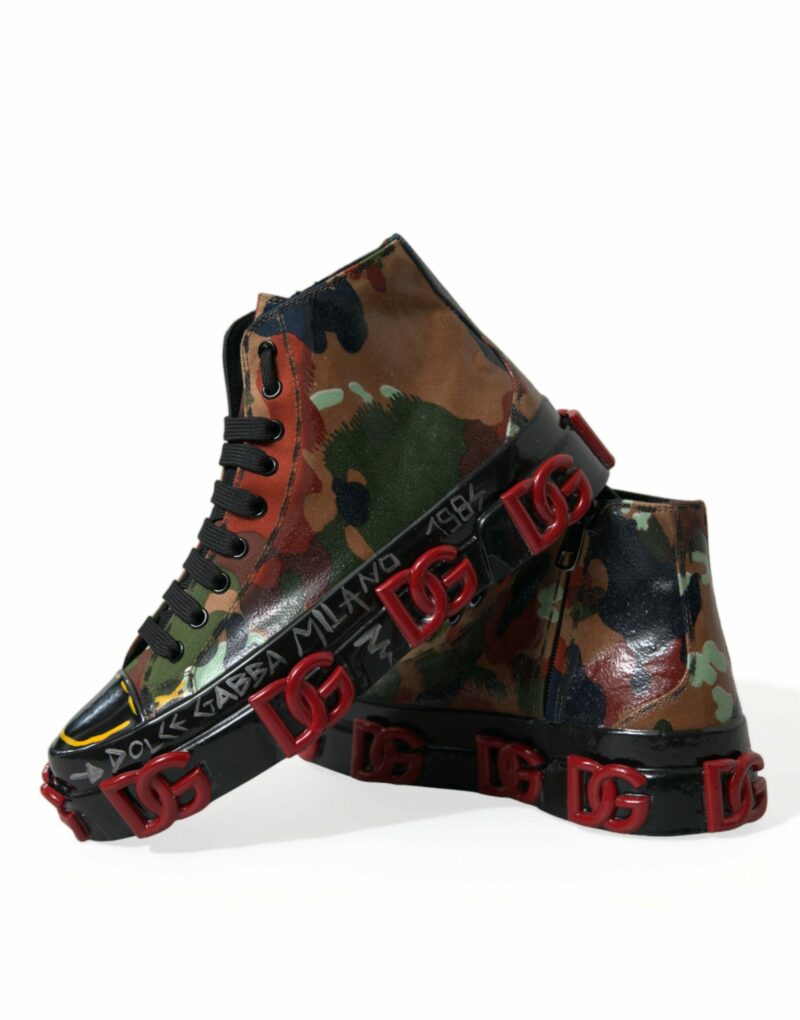 Dolce & Gabbana Multicolor High-Top Sneakers with Luxe Appeal - Image 7