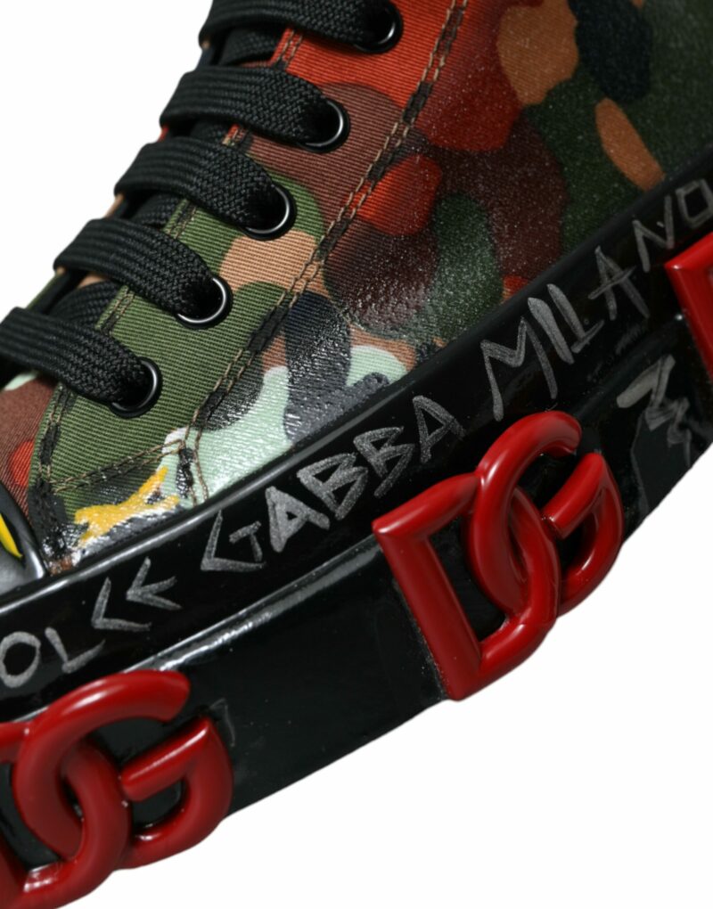 Dolce & Gabbana Multicolor High-Top Sneakers with Luxe Appeal - Image 8