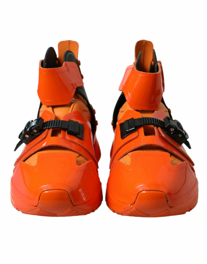 Dolce & Gabbana Orange Breezy High-Top Sneakers Charm - Image 2