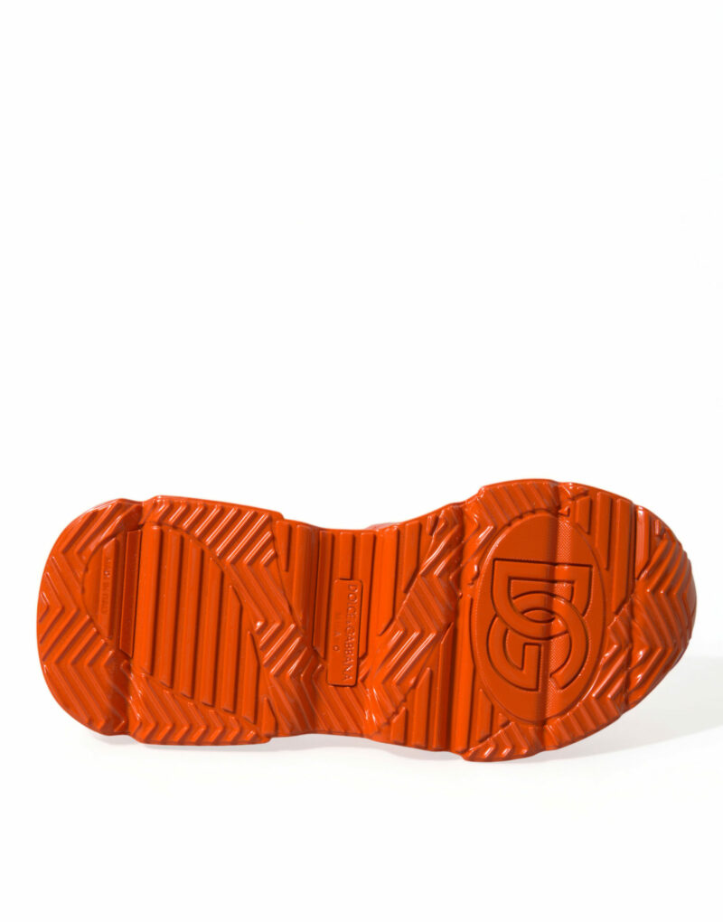 Dolce & Gabbana Orange Breezy High-Top Sneakers Charm - Image 6