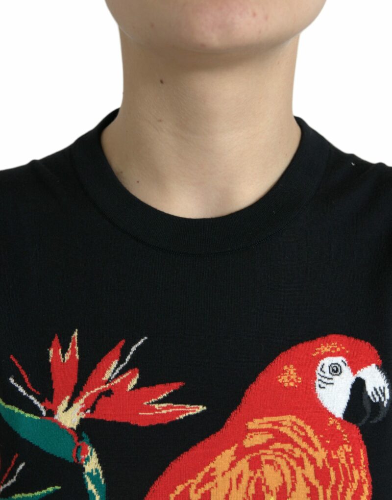Dolce & Gabbana Elegant Jungle Print Crew Neck Tank Top - Image 4
