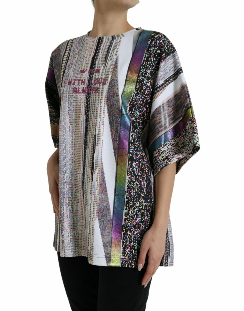 Dolce & Gabbana Chic Multicolor Round Neck Tee - Image 6