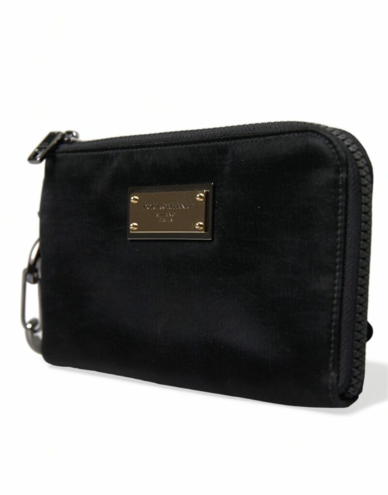 Dolce & Gabbana Chic Nylon-Leather Designer Pouch - Image 2