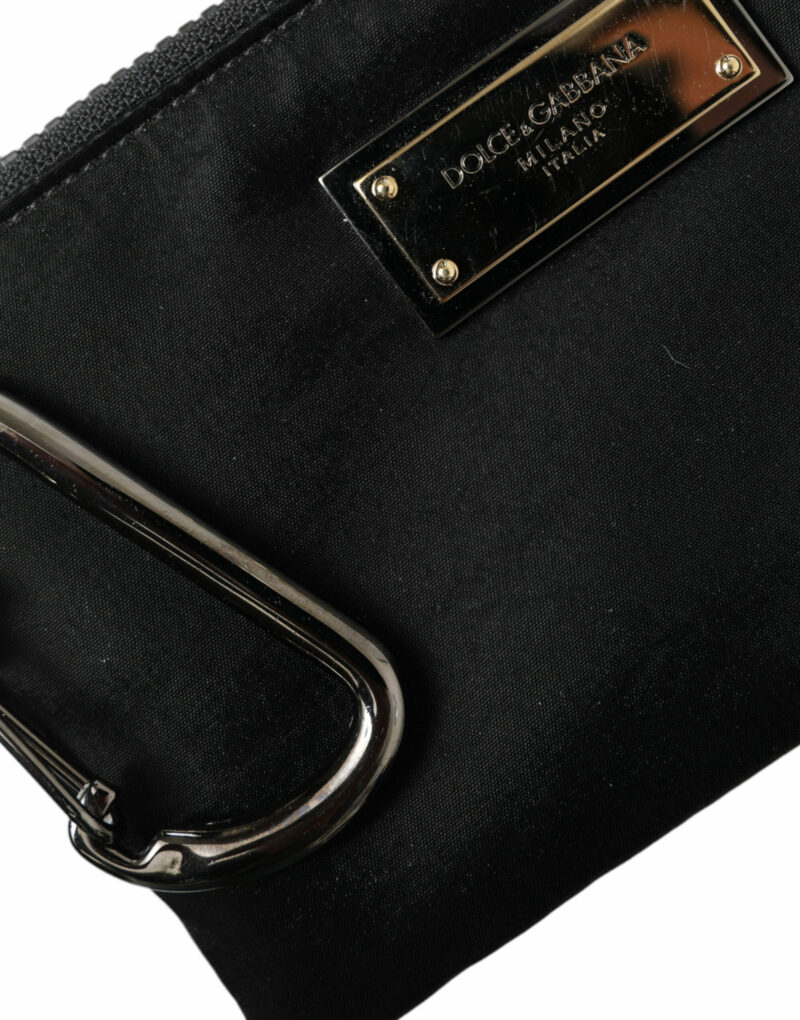 Dolce & Gabbana Chic Nylon-Leather Designer Pouch - Image 4