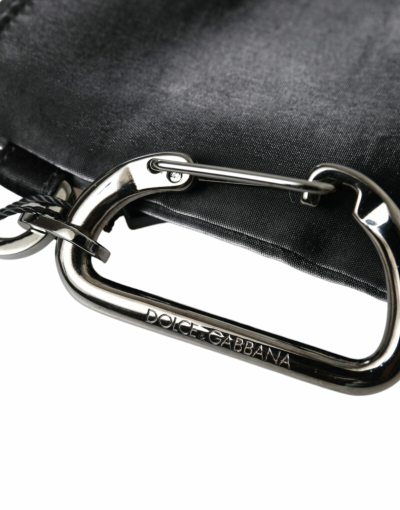 Dolce & Gabbana Chic Nylon-Leather Designer Pouch - Image 6