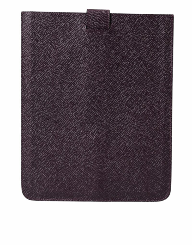 Dolce & Gabbana Elegant Leather Tablet Pouch in Rich Brown - Image 2