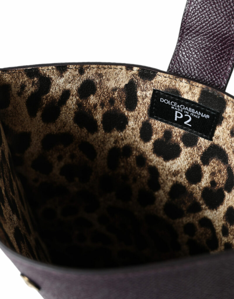 Dolce & Gabbana Elegant Leather Tablet Pouch in Rich Brown - Image 5