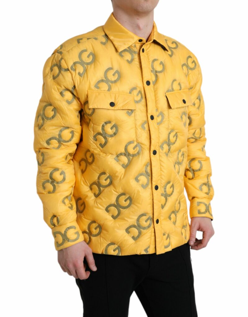 Dolce & Gabbana Elegant Yellow Padded Blouson Jacket - Image 2