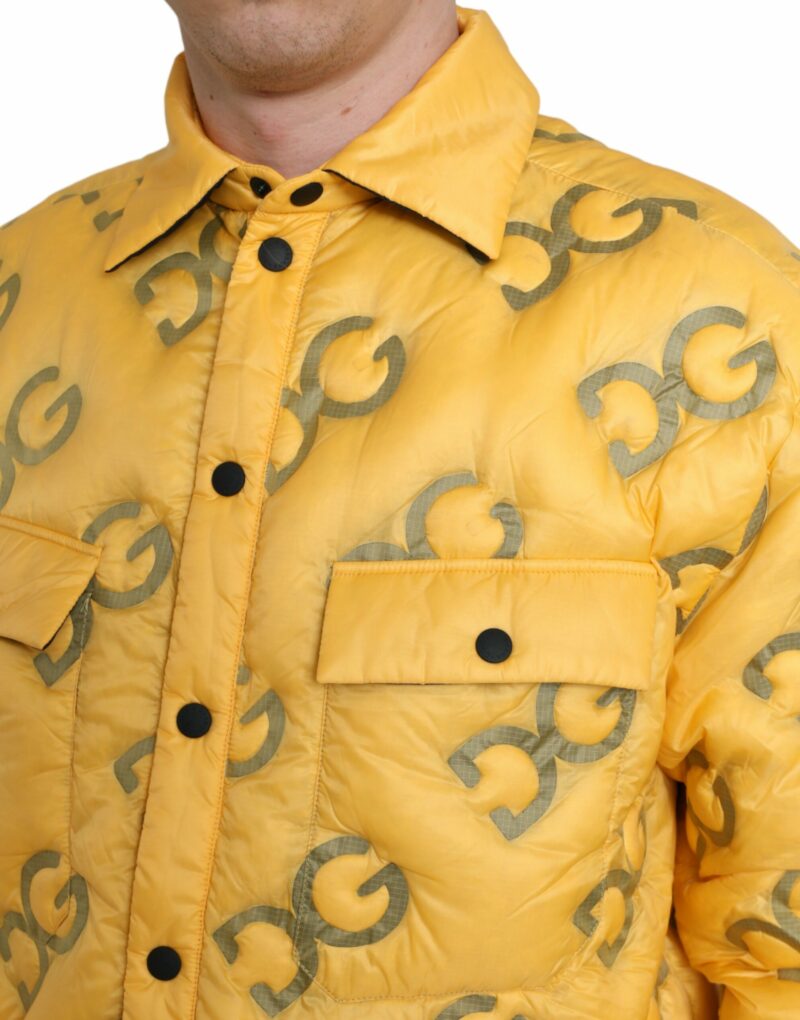 Dolce & Gabbana Elegant Yellow Padded Blouson Jacket - Image 4