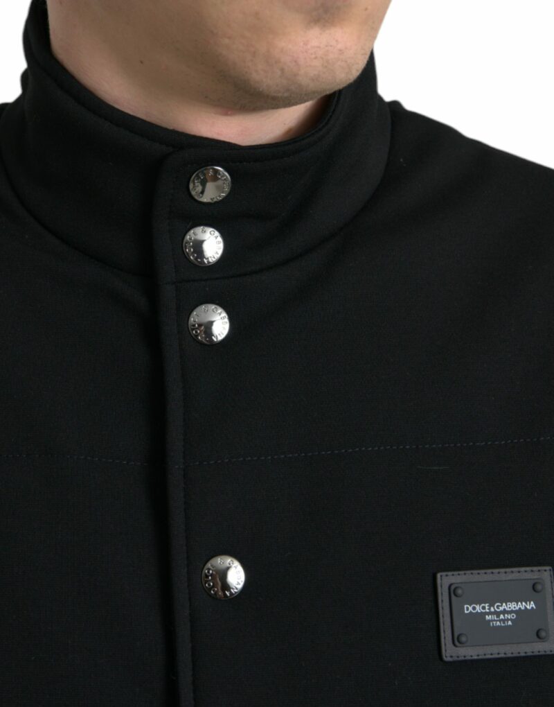 Dolce & Gabbana Elegant Black Sleeveless Vest Jacket - Image 4