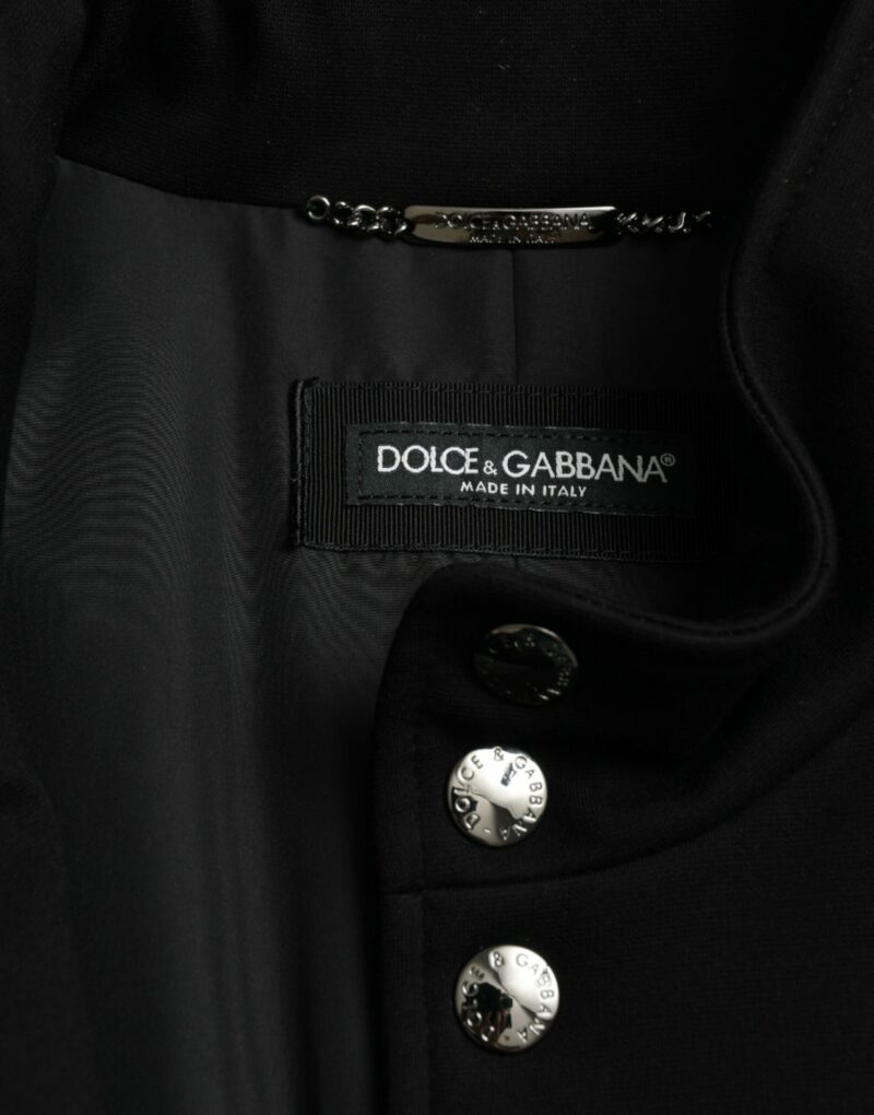 Dolce & Gabbana Elegant Black Sleeveless Vest Jacket - Image 7
