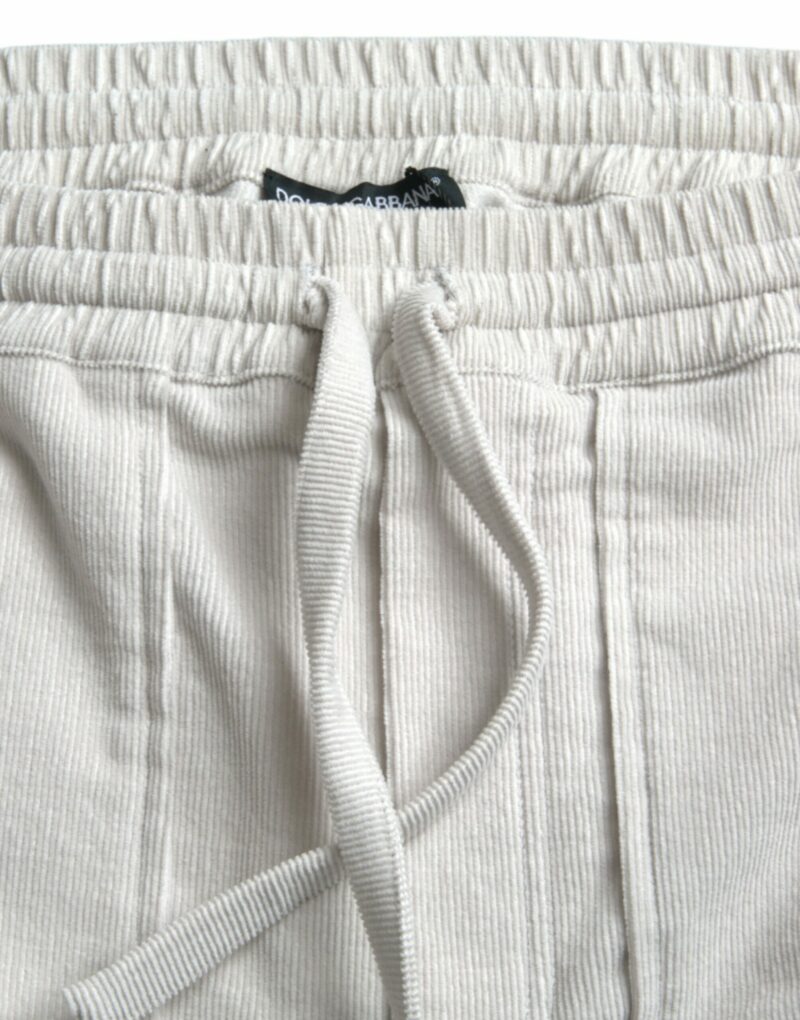 Dolce & Gabbana Beige Cotton Corduroy Men's Bermuda Shorts - Image 5