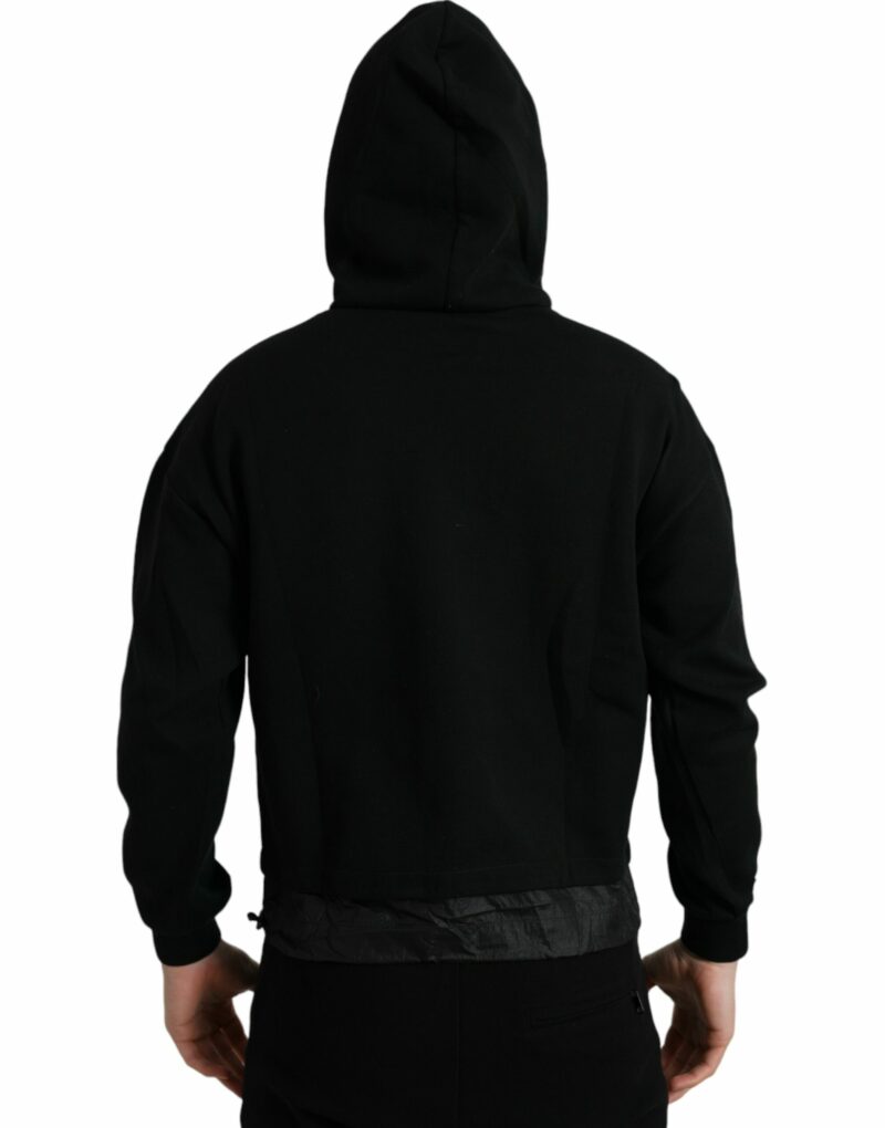 Dolce & Gabbana Elegant Black Hooded Pullover Sweater - Image 3