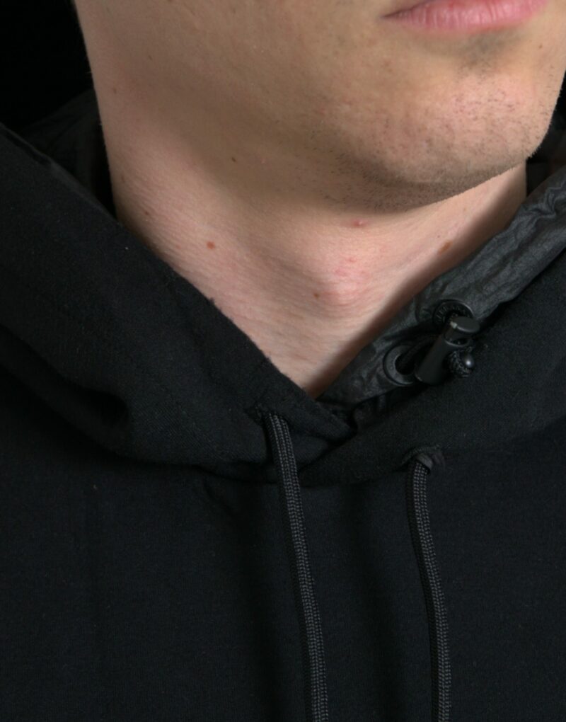 Dolce & Gabbana Elegant Black Hooded Pullover Sweater - Image 4