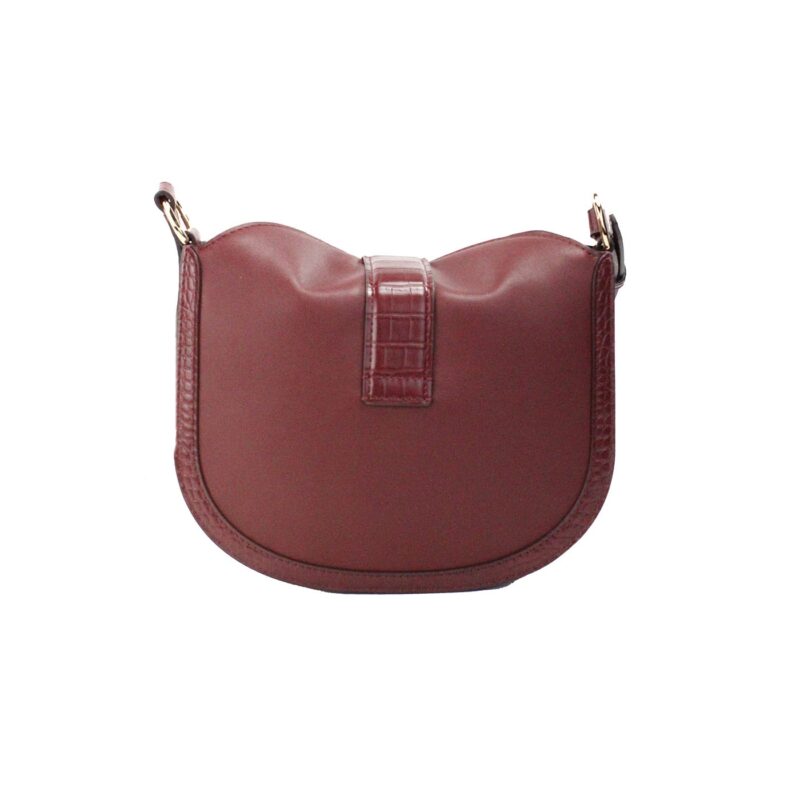 Michael Kors Gabby Small Dark Cherry Leather Foldover Hobo Crossbody Bag - Image 3