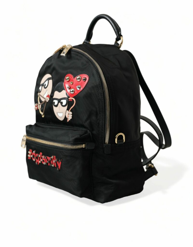 Dolce & Gabbana Elegant Embellished Black Backpack - Image 2