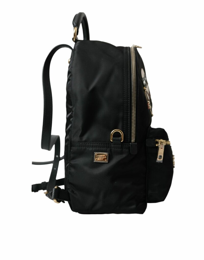 Dolce & Gabbana Elegant Embellished Black Backpack - Image 6