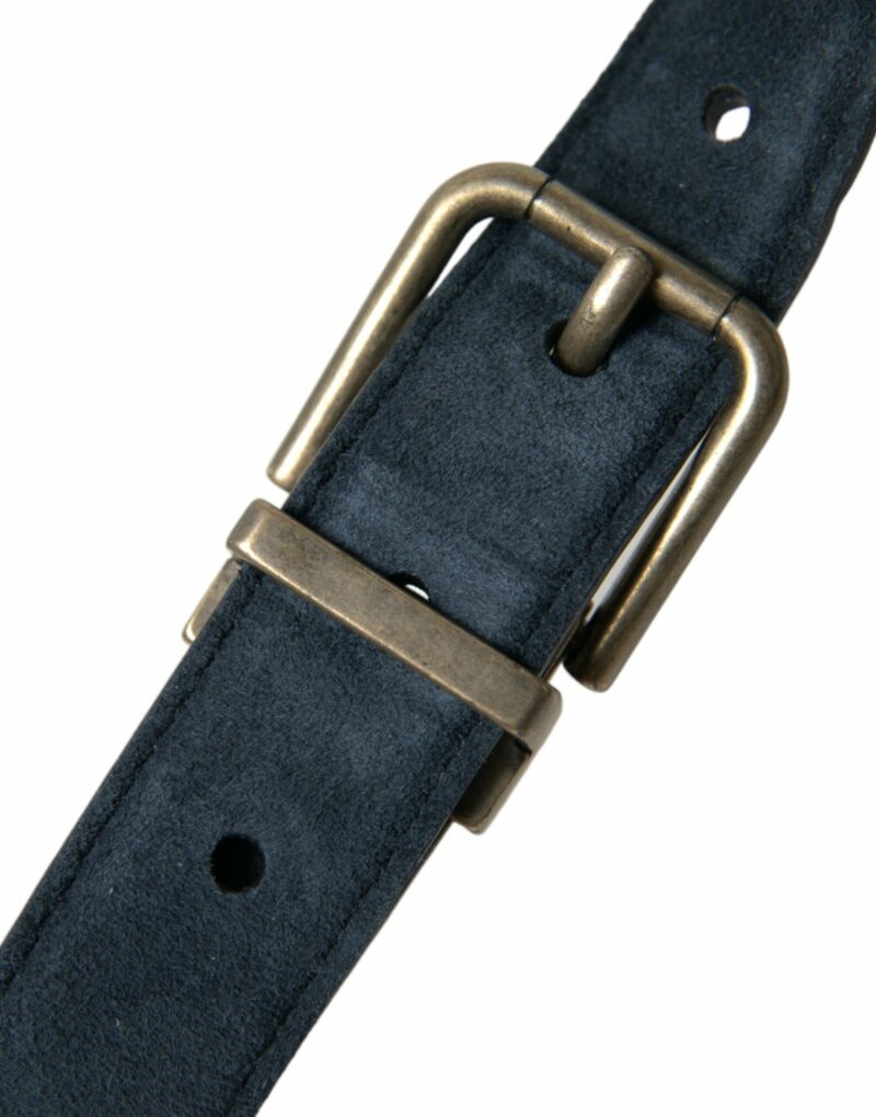 Dolce & Gabbana Elegant Suede Calf Leather Belt - Image 6
