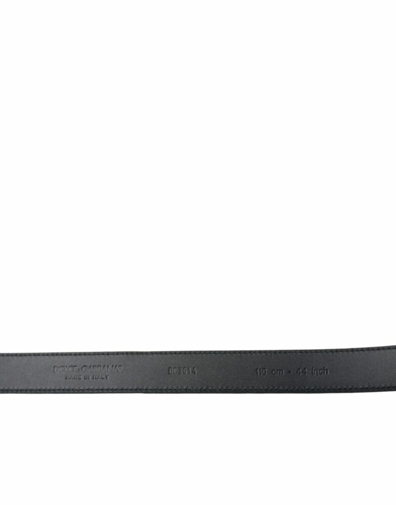 Dolce & Gabbana Elegant Suede Calf Leather Belt - Image 3