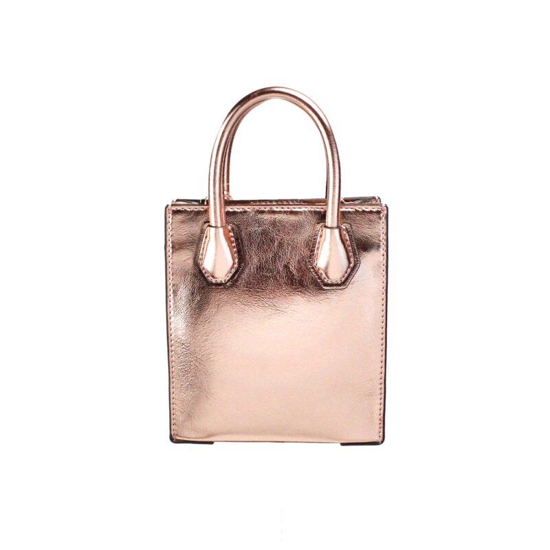 Michael Kors Mercer XS Primrose Metallic North South Shopper Crossbody Bag - Image 3