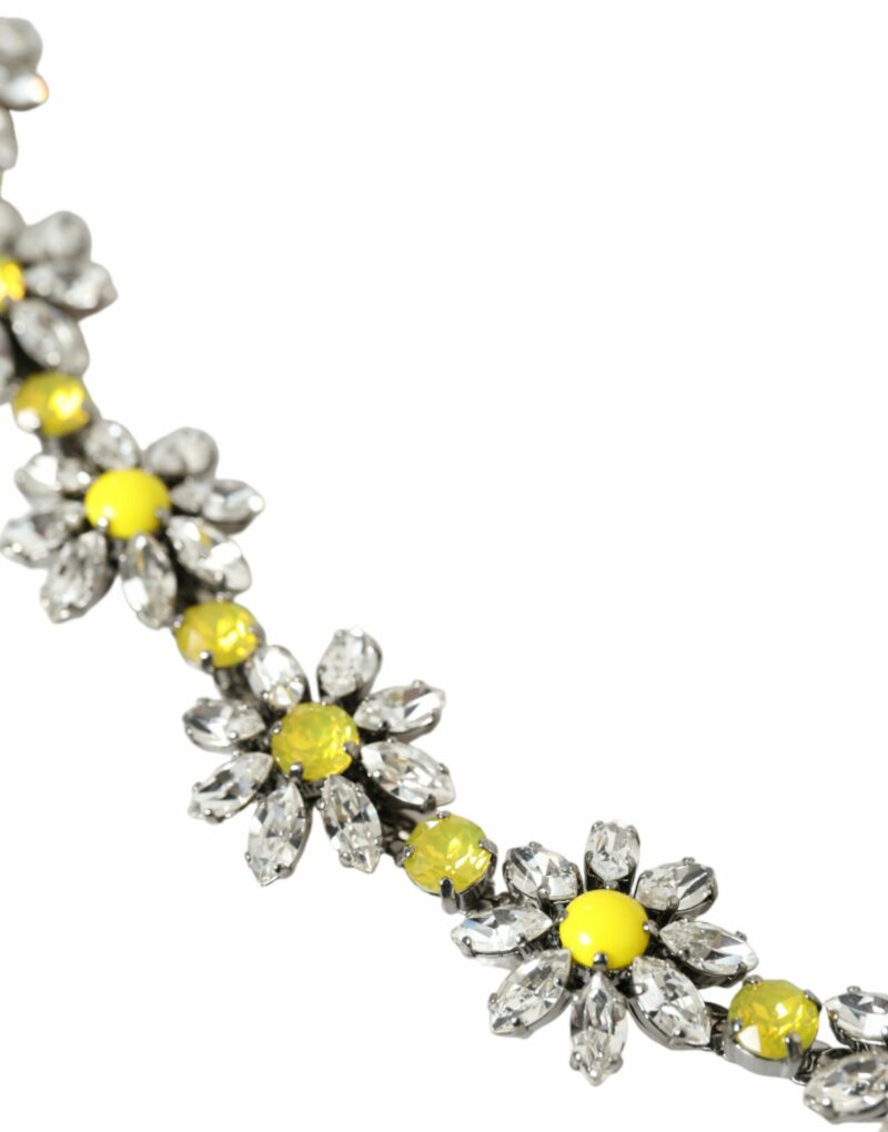 Dolce & Gabbana Elegant Crystal-Embellished Leather Belt - Image 2