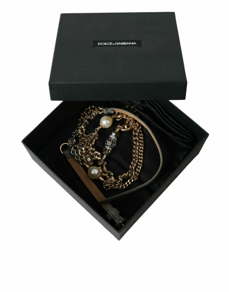 Dolce & Gabbana Elegant Crystal Bounce Waist Belt - Image 6