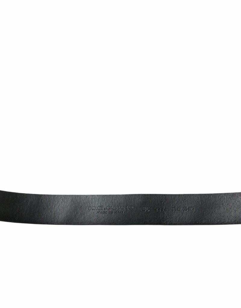 Dolce & Gabbana Engraved Logo Leather Waist Belt - Image 3