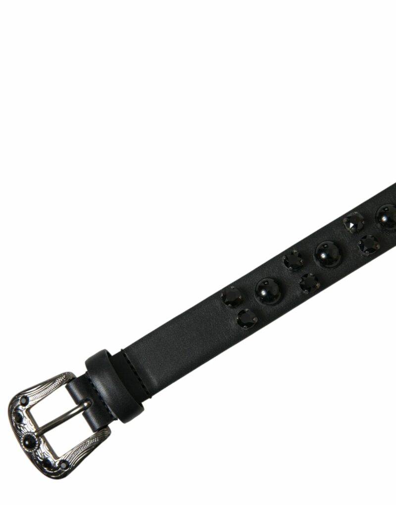 Dolce & Gabbana Engraved Logo Leather Waist Belt - Image 5