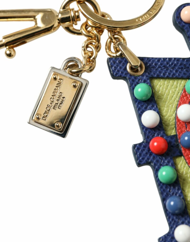 Dolce & Gabbana Multicolor Cellulose Designer Keychain - Image 3