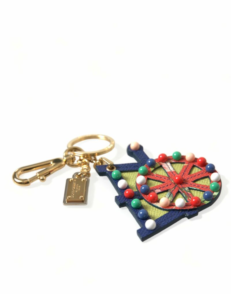 Dolce & Gabbana Multicolor Cellulose Designer Keychain - Image 4