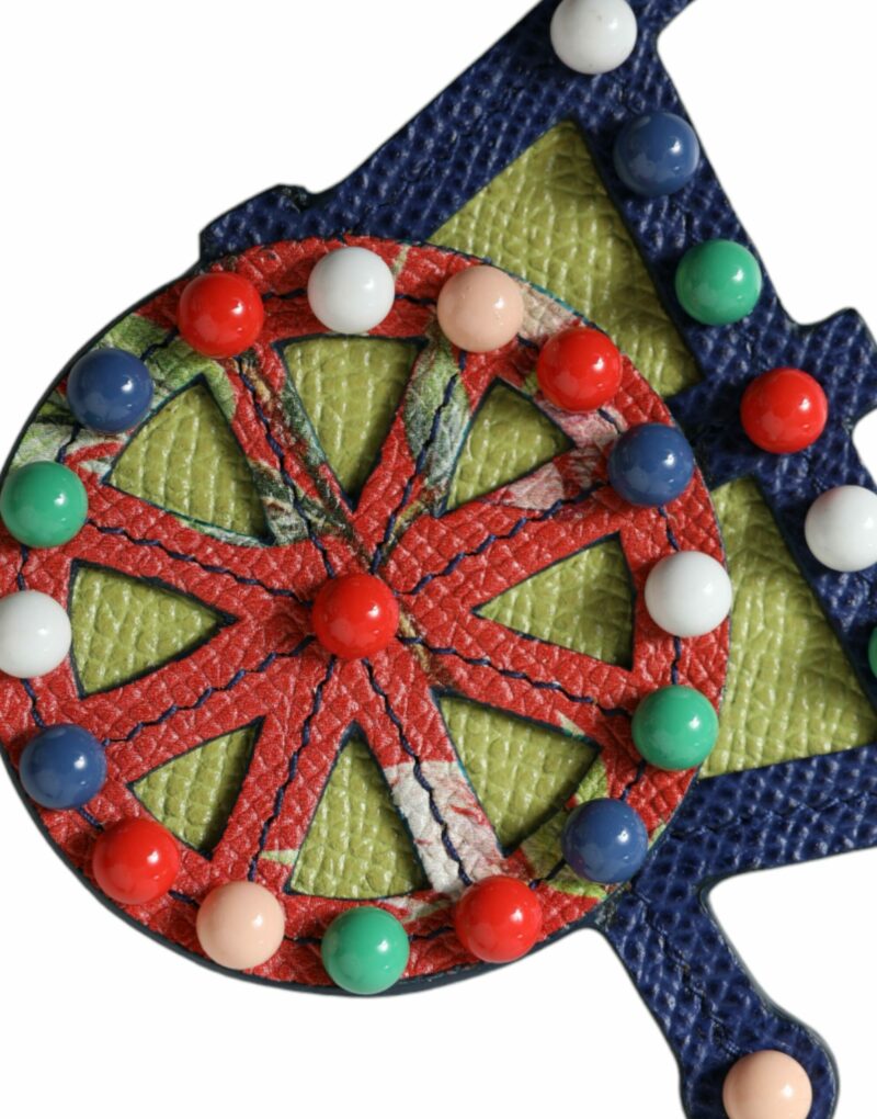 Dolce & Gabbana Multicolor Cellulose Designer Keychain - Image 5