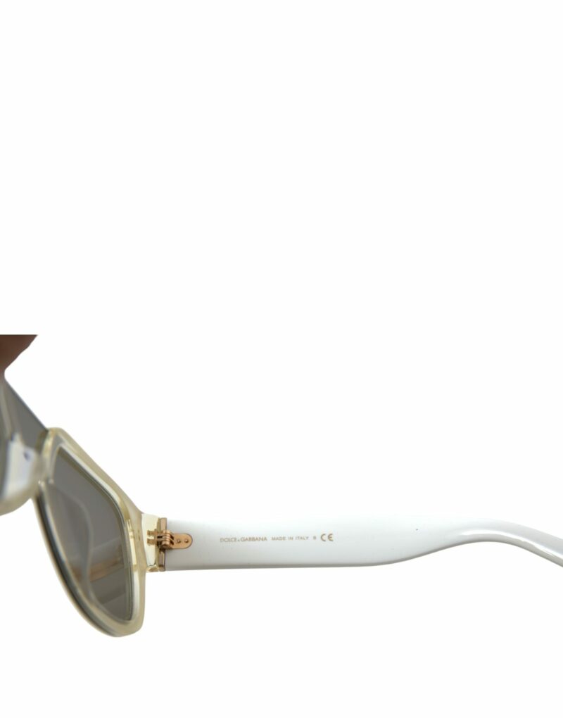 Dolce & Gabbana Chic White Acetate Designer Sunglasses - Image 5