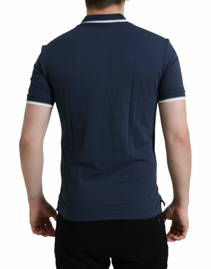 Dolce & Gabbana Elegant Crown Embroidered Polo T-Shirt - Image 3