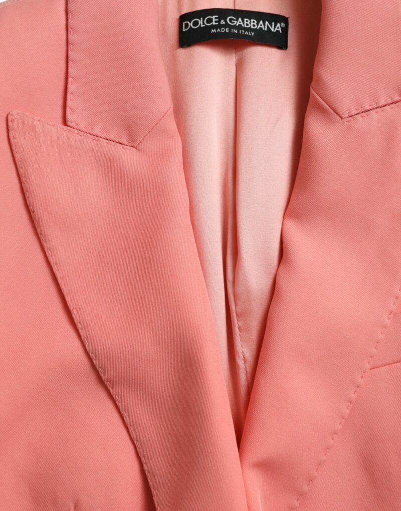Dolce & Gabbana Chic Pink Peak Lapel Blazer - Image 6