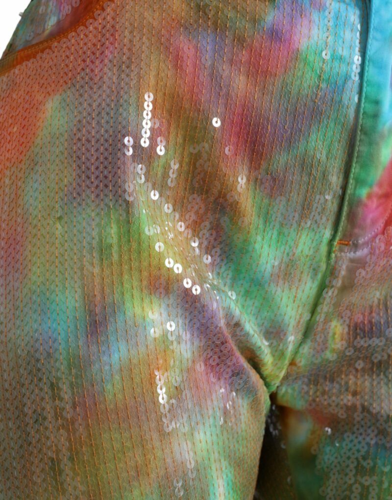 Dolce & Gabbana Multicolor High Waist Cropped Pants - Image 4