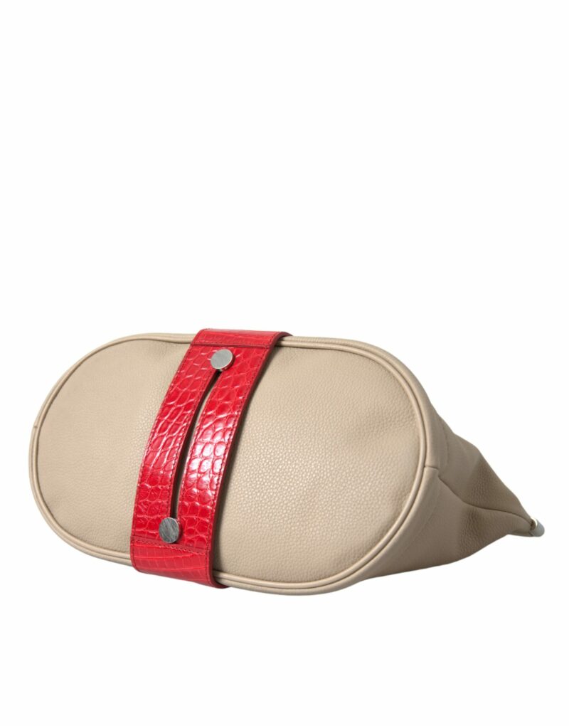 Balenciaga Two Tone Exotic Leather Clutch - Image 4